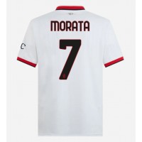 Moški Nogometni dresi AC Milan Alvaro Morata #7 Gostujoči 2024-25 Kratek Rokav